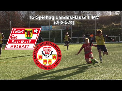 12.Spt. FC Rot-Weiß Wolgast : FC Motor Neubrandenburg Süd 3:1 LKII MV