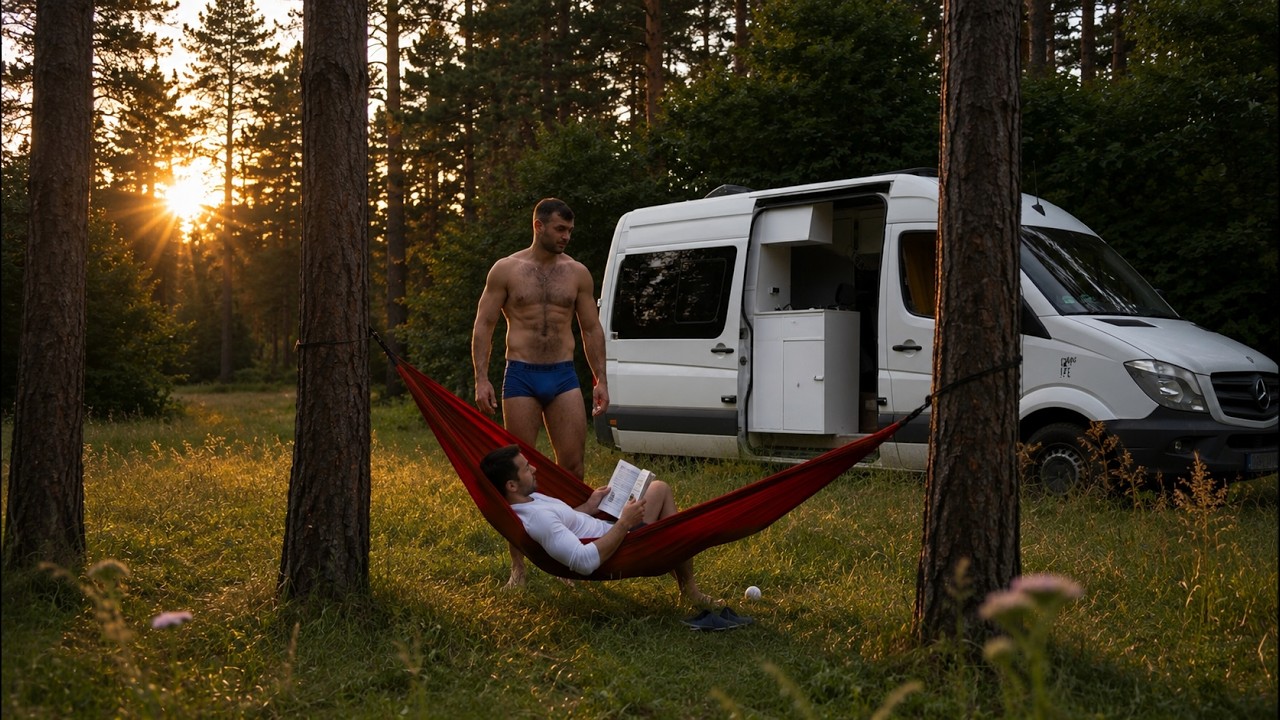 Incredible Relaxing Solo Van Life Forest Camping