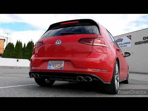 MK7.5 Golf R CTS Catless Downpipe Launch Control - Before and After