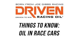 In the Garage™ with Parts Pro Performance Centers™: Oil in Race Cars with Driven Racing Oil
