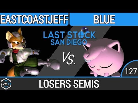 LSSD 127 - EastCoastJeff (Fox) vs. TG | Blue (Puff) - SSBM Losers Semis - Smash Melee
