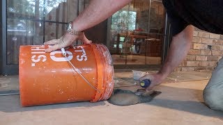 How To Spread/Apply Tile Mortar (Thinset)- SIMPLE & EASY