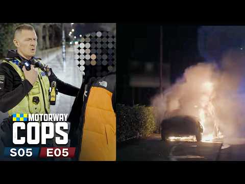 Police Chase Ends in a Car Fire! | Motorway Cops Season 5 Episode 5