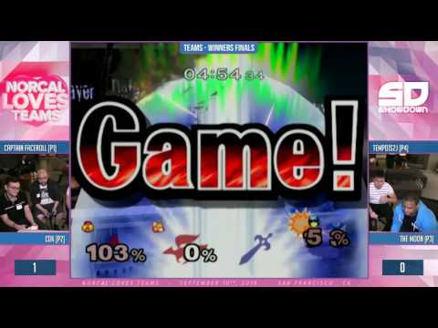 NorCal Loves Teams - Winner Finals: Faceroll & CDK (Sheik & Fox) vs S2J & The Moon (Falcon & Marth)