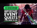 Monster Hunter World Iceborne | Most Important Event Quests You Need to Do in Full Bloom Festival