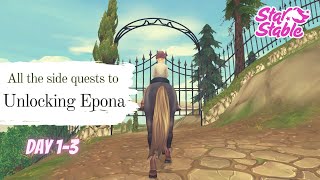 [OLD] ALL THE SIDE QUESTS TO EPONA 🌸 Day 1-3 || Star Stable Online