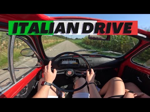 4K | POV | Driving a classic 1972 Fiat 500L