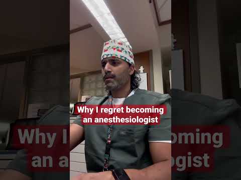 Why I regret going into anesthesia #anesthesia #anesthesiologist #surgeon #residency #medstudent