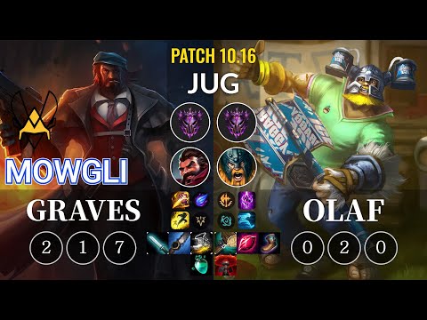 VIT Mowgli Graves vs Olaf Jungle - KR Patch 10.16