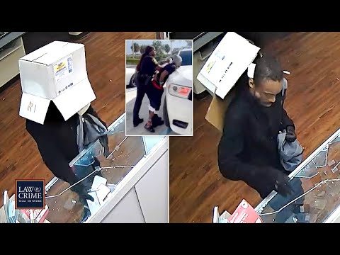 Box-Wearing Thief Blows Cover During Robbery, Cries for His Mama When Cop Arrests Him