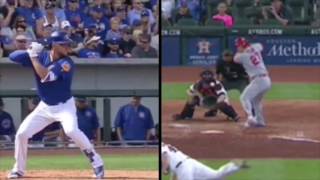 Kris Bryant and Mike Trout - Rearward Tilt in Swing