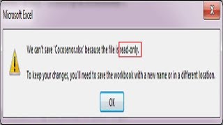 how to convert or remove & edit read only excel file 2003, 2007