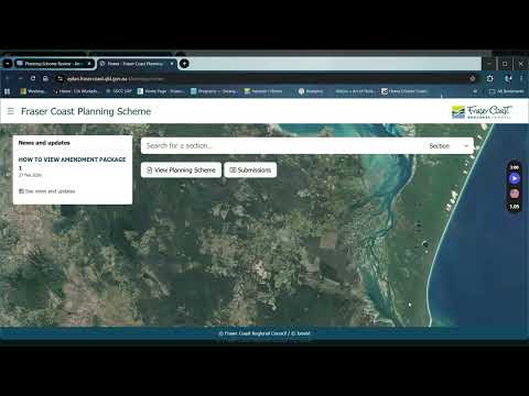 How do I view the amendments of the planning scheme