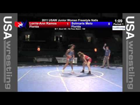 Junior Women 7th 159 - Lorrie-Ann Ramos (FL) vs. Solmaris Melo (FL)