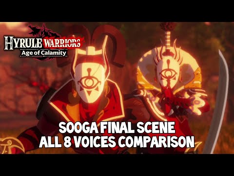 Sooga's Final Scene All 8 Voices Comparison - Hyrule Warriors: Age of Calamity