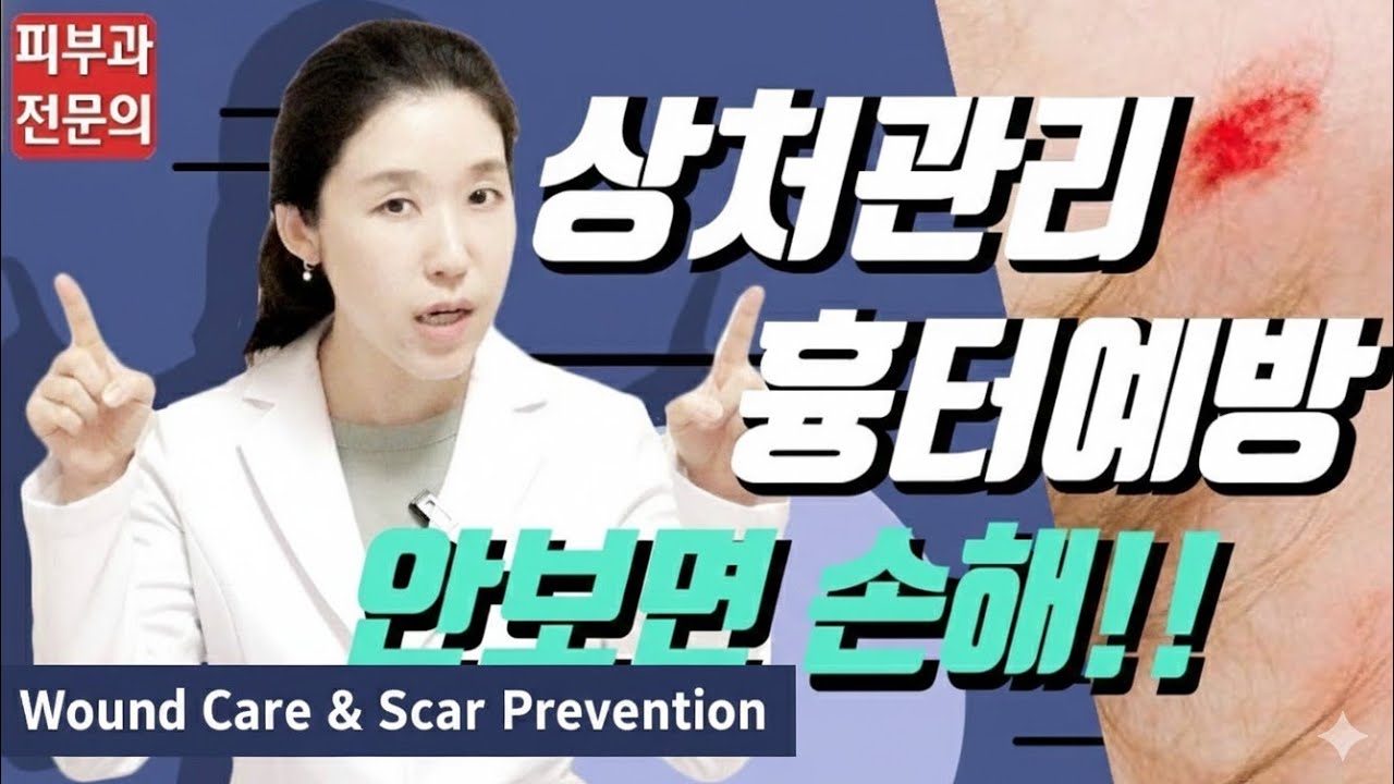 (*Eng) 흉터 안남는 상처관리법 핵심(여드름흉터, 넘어진상처, 화상물집, 베인상처) - 피부과전문의 [닥터필러]