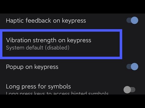 redmi note 9 pro max keyboard vibrate setting