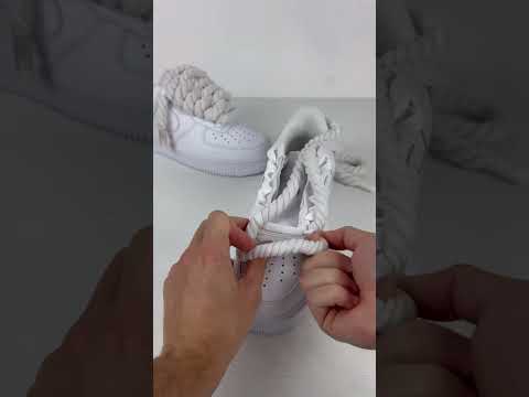 ROPE LACES TUTORIAL WITHOUT PUNCHING NEW HOLES! | BY MAJESTICUSTOMS