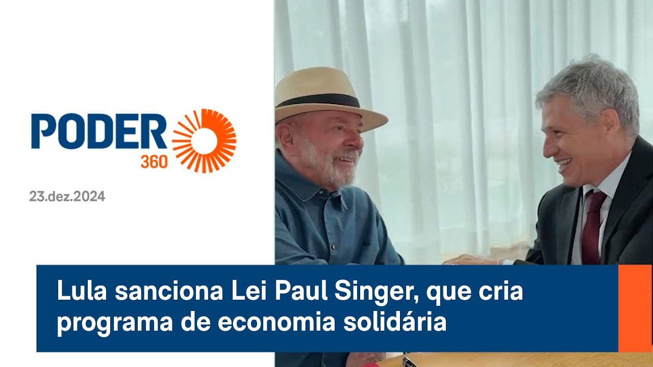 Lula sanciona Lei Paul Singer, que cria programa de economia solidária