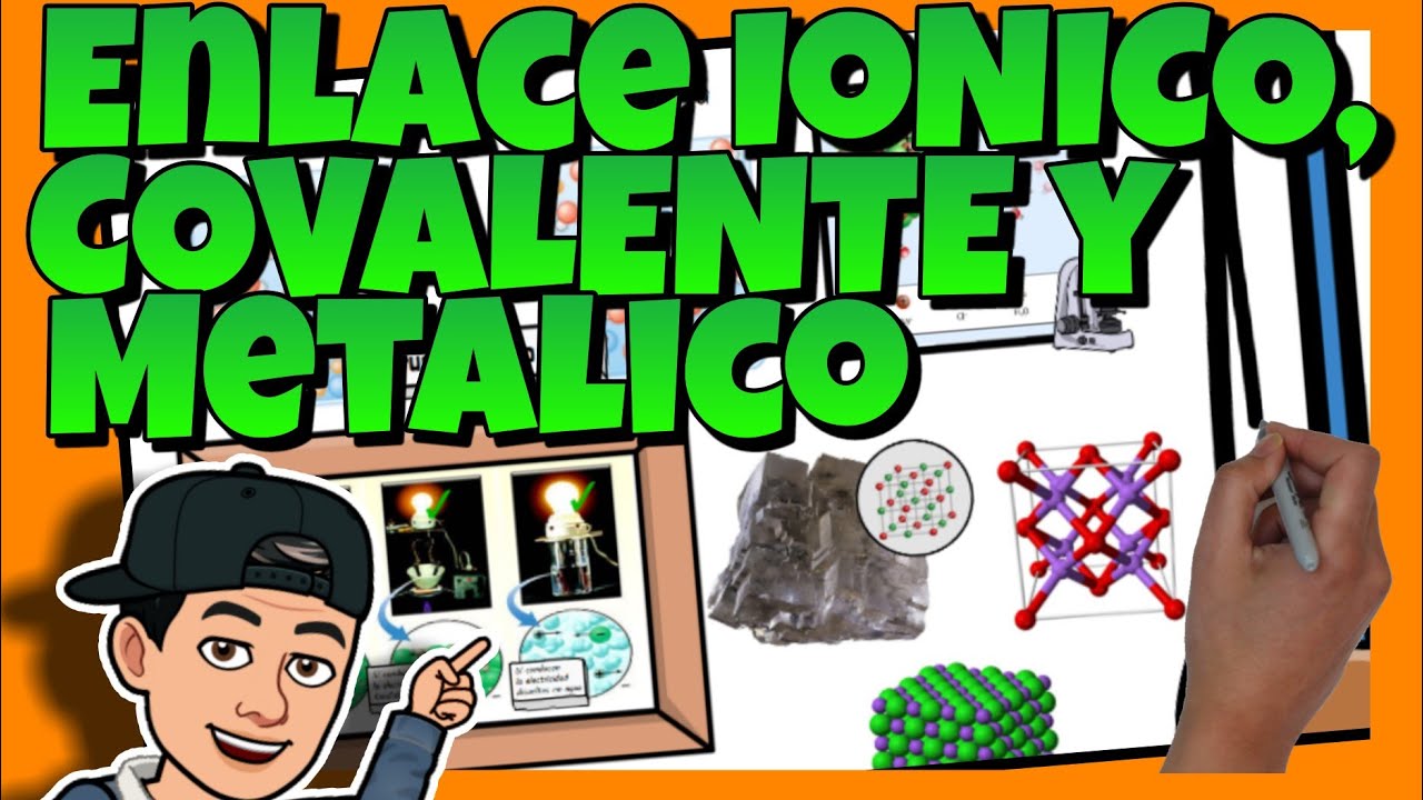 👨‍🔬 TIPOS de ENLACES QUÍMICOS: IÓNICO , COVALENTE y METÁLICO