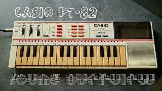 Video thumbnail for CASIO PT-82 // sound overview by h i m a