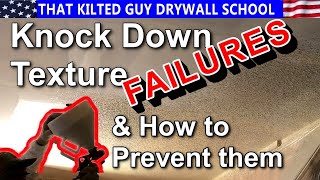 You'll RUIN a Knock Down Drywall Texture IF... You Do This