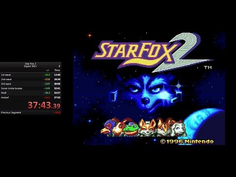Star Fox 2 - Expert Mode NG+ Speedrun [34:22]