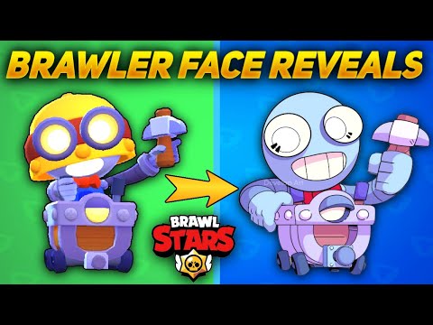 All Brawlers Face Revealed - Brawler Behind the mask 🎭  Brawl Stars