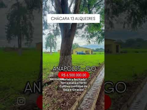 13 Alqueires em Anápolis Goiás / whatsapp 62 99373-6407