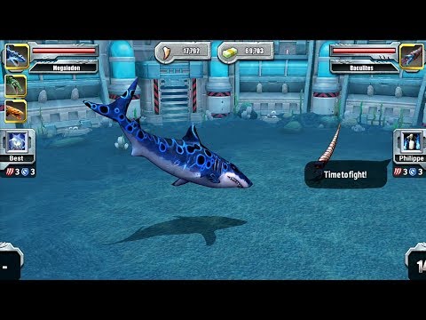 MEGALODON VS BACULITES - Jurassic Park Builder Aquatic Tournament Android Gameplay HD