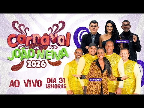 Carnaval de João Neiva 2026 | Sábado 31/jan | Sambolada, Afrozumba, Bloco Vira Latas