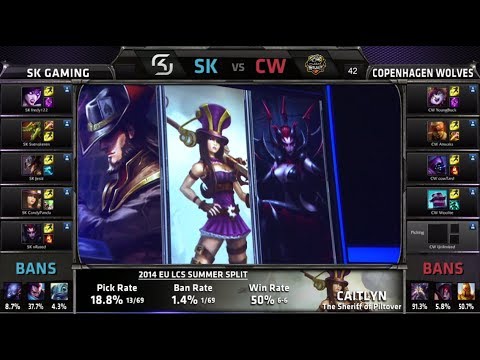 SK Gaming vs Copenhagen Wolves | S4 EU LCS Summer 2014 SuperWeek 7 Day 3 | SK vs CW W7D3 G3
