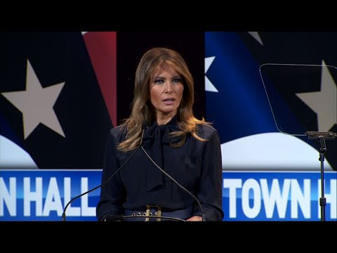 First lady Melania Trump took her "Be Best" campaign to Las Vegas on Tuesday, saying she wished the media would talk about the drug epidemic and less on "idle gossip or trivial stories." (March 5)