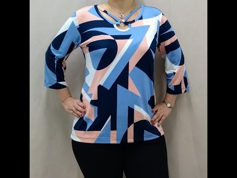 Blusa estampa geometrica