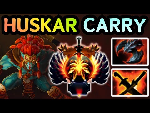 🔥 22 KILL HUSKAR SAFELANE CARRY UNSTOPPABLE DAMAGE | DOTA 2 GAMEPLAY 🔥