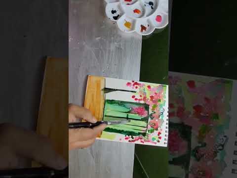 Free hand painting 🖼 #viral #shorts #art