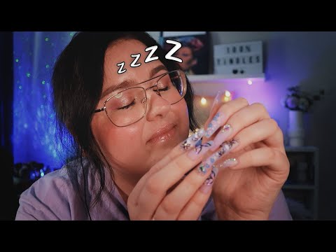 ASMR Dags att sova ♥ Personal Attention, Tapping, Nail Flickering etc.