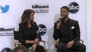 Jussie Smollett Answers Marlina's Twitter Question - BBMA Nominations 2015
