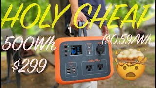 Cheapest Lithium Battery? BLUETTI AC50S 500Wh Portable Power Station | Solar Generator Review!