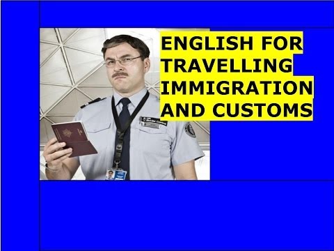 English for travelling -   Answering immigration questions when travelling