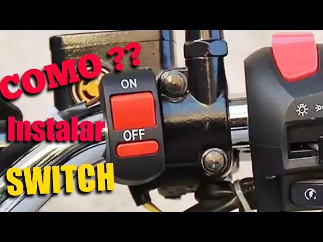 Vídeo relacionado con AUTOZOCO Interruptor luces faros delanteros moto, Interruptor luces moto, interruptor de faro de motocicleta, Interruptor manillar, Apto para manillar de 22 mm, 12 V CC 2 polos, Botón rojo