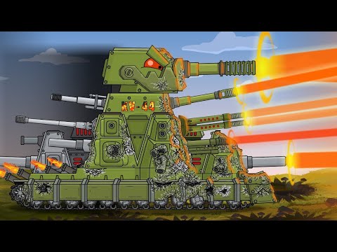 KV-44-M2: Firing Weapons from all Guns - Cartoons about tanks