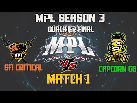 DAY 2 - SFI CRITICAL VS TEAM CAPCORN G6 MATCH 1 MPL SEASON 3 QUALIFIER FINAL