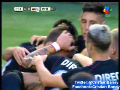 Estudiantes 4 Argentinos Jrs 1 (Relato Daniel Roberts) Torneo Primera Division 2016