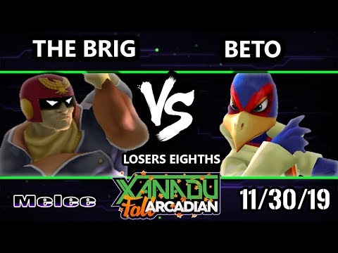 Xanadu MFA SSBM - The Brig (Captain Falcon) Vs. Beto (Falco) Smash Melee Losers Top 8