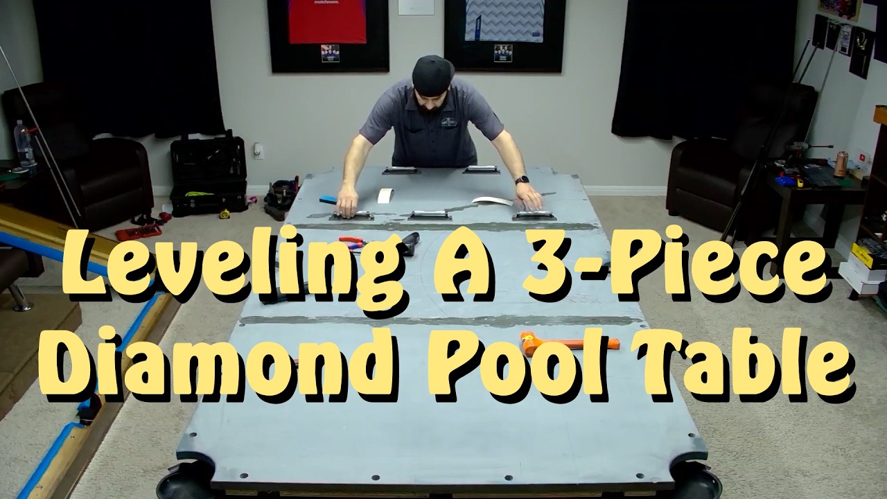 Leveling A 3-Piece Diamond Pool Table Featuring @tablefitters