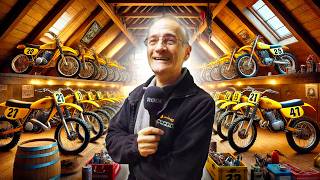 Un GARAGE secret (le toit de sa maison) REMPLI de MOTOS RARE et INTROUVABLES ! 😱