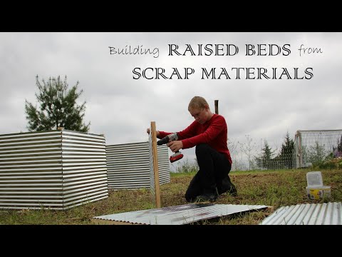 Homestead Homeschooling || My TEENAGER Is Building Raised Beds || Raised Beds With Scrap Materials