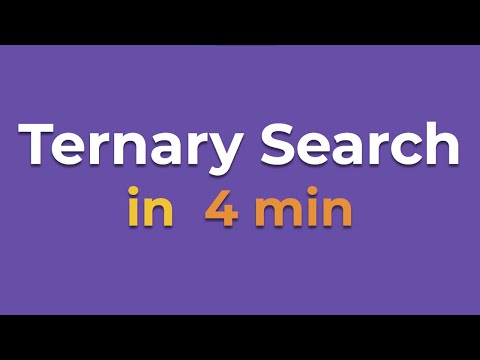 Ricerca ternaria in 4 minuti (Python)