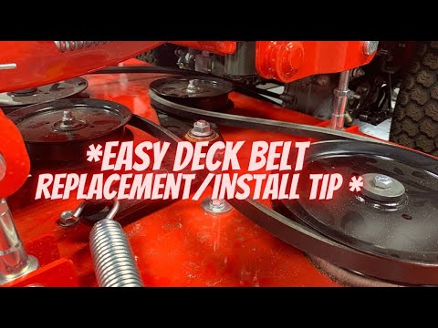 Deck belt replacement/installation tip!